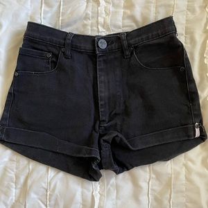ONE x One Teaspoon black high waist Harlets shorts size 28